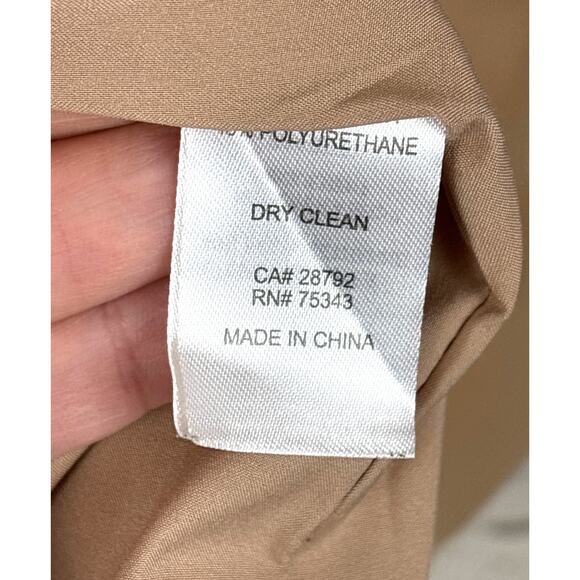 JOIE Women’s Small Nude Vegan Leather Button Mid-Length Lined Blazer Jacket - Picture 5 of 5